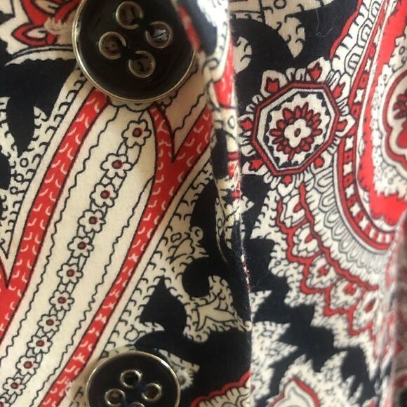 Beautiful Red White & Blue Vintage lined blazer Americana 4th of July Women’s 14 - Picture 6 of 16